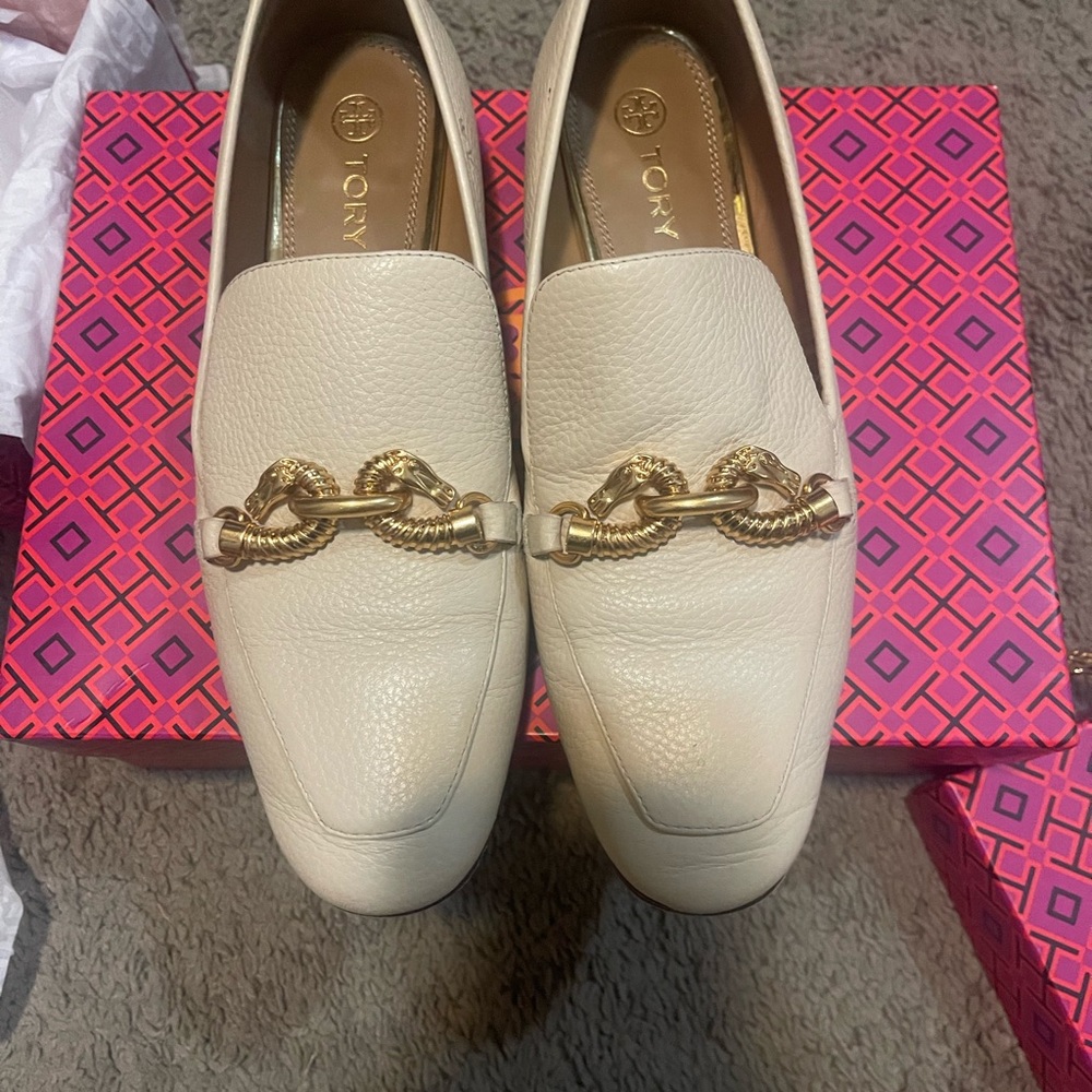 Tory Burch Jessa Loafers with Gold Accent